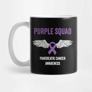 pancreatic cancer awareness - purple squad pancreatic cancer awareness month purple ribbon Mug